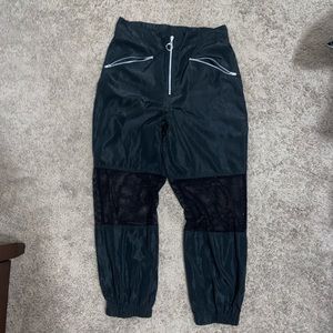 Black Mesh Cut Out Rave Pants!